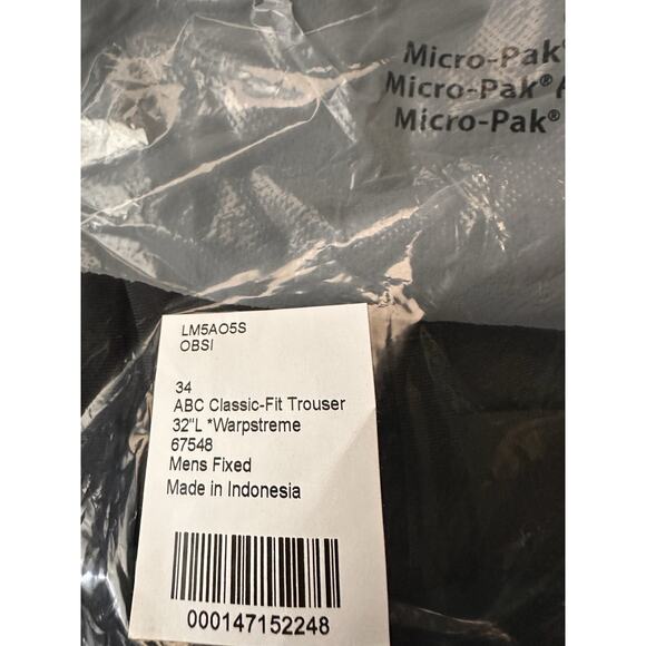 NWT $128 Lululemon ABC Classic-Fit 5Pkt Pants Trouser Warpstreme Obsidian 34X32 - Picture 12 of 13